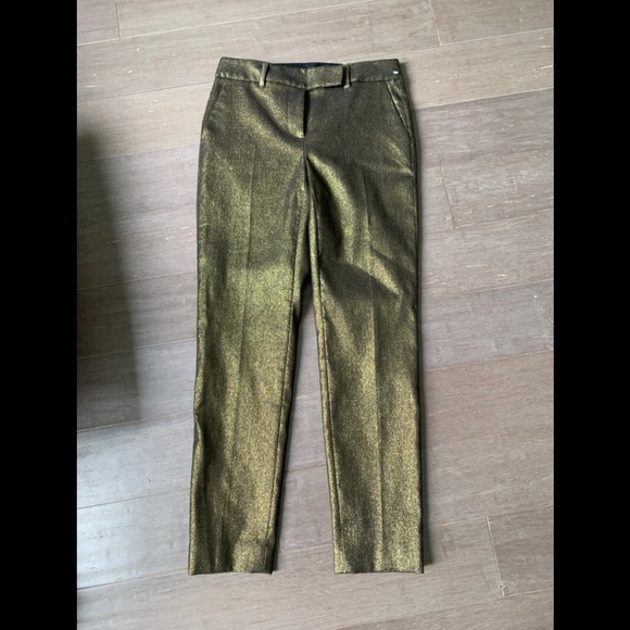 NWT White House black market size 0 metallic gold - Picture 1 of 5